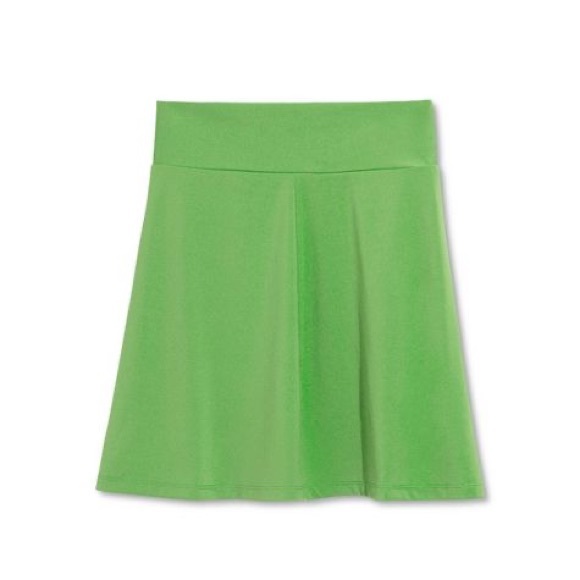 Liberty & Justice Green Mid-Rise Swim Cover Up Skirt - Picture 3 of 9